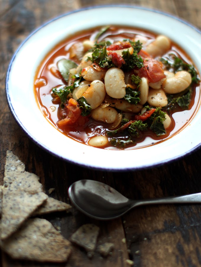 Garlicky Kale and Bean Stew The Food Mod